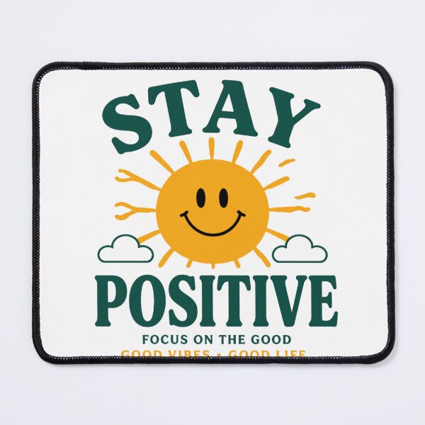 Item preview, Stay Positive Smiley – Good Vibes Only Cute Happy Graphic Tee designed and sold by MWSailingClub.