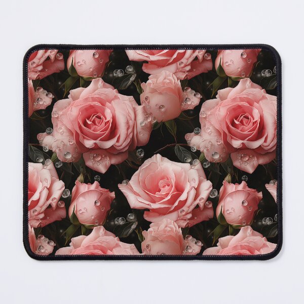 Item preview, Pink roses seamless pattern designed and sold by Leylita Design.