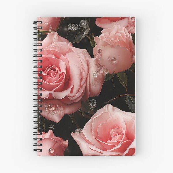 Item preview, Pink roses seamless pattern designed and sold by Leylita Design.
