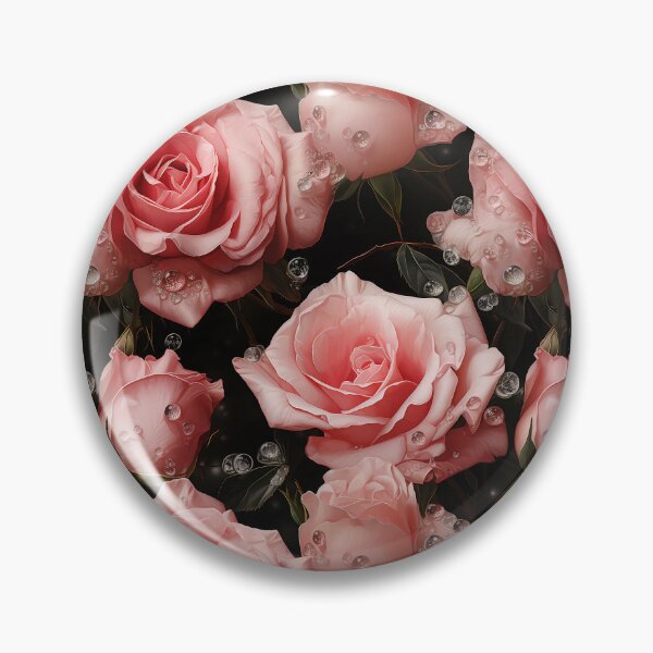 Item preview, Pink roses seamless pattern designed and sold by Leylita Design.