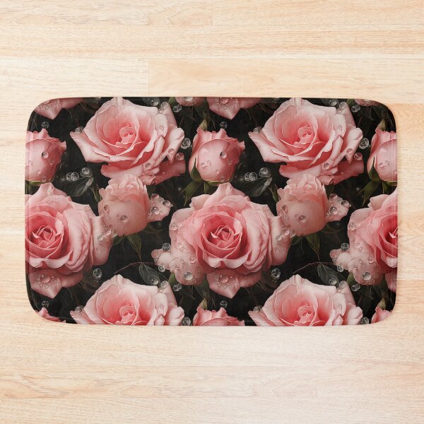 Item preview, Pink roses seamless pattern designed and sold by Leylita Design.