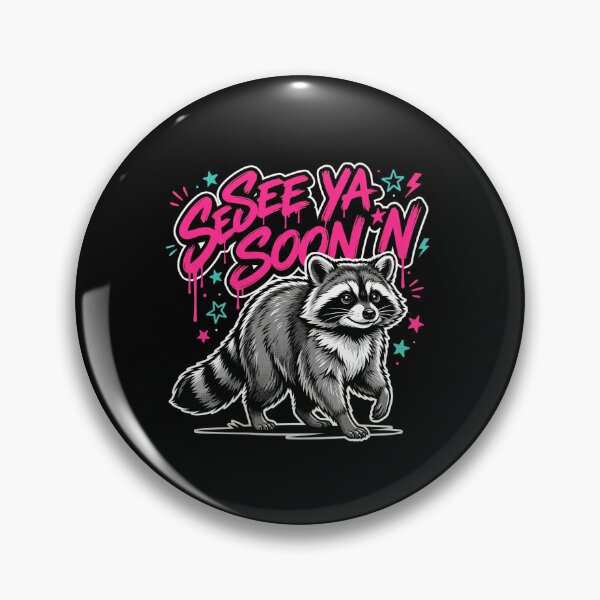 Item preview, See Ya Soon'n Raccoon Wildlife Animal Lover designed and sold by SofenArt.