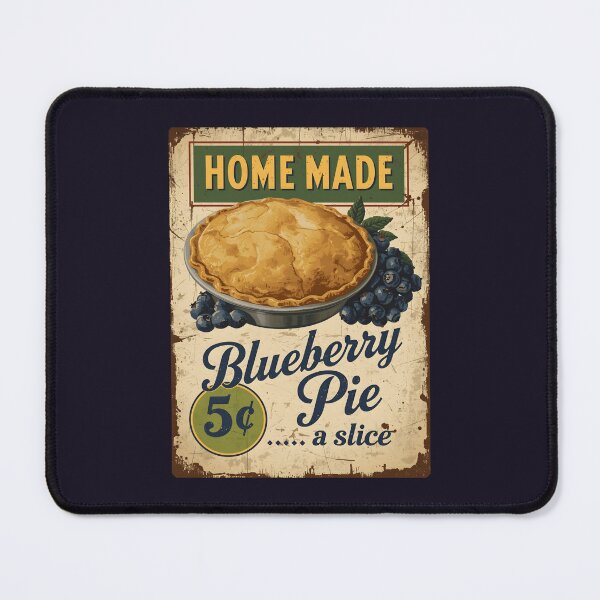 Item preview, Vintage Blueberry Pie Poster designed and sold by GoodOldVintage.