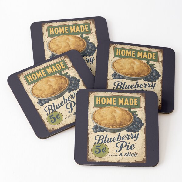 Item preview, Vintage Blueberry Pie Poster designed and sold by GoodOldVintage.