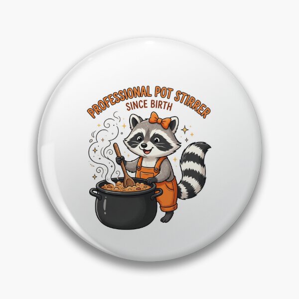 Item preview, Professional Pot Stirrer Since Birth Raccoon Funny Personality designed and sold by SofenArt.