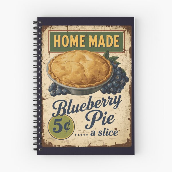 Item preview, Vintage Blueberry Pie Poster designed and sold by GoodOldVintage.