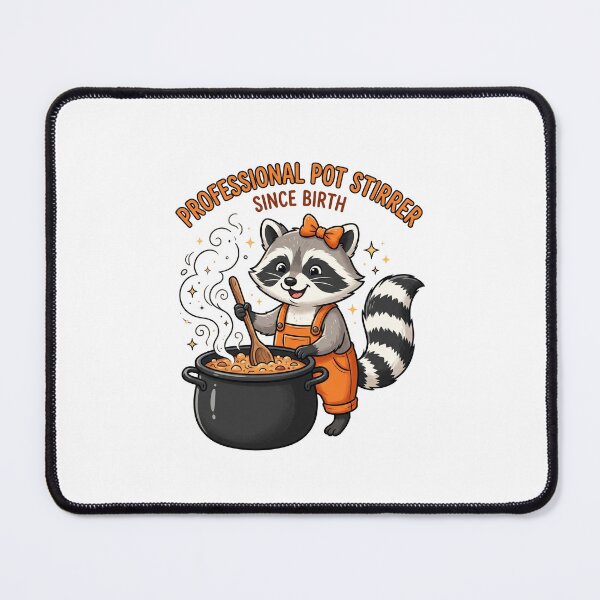 Item preview, Professional Pot Stirrer Since Birth Raccoon Funny Personality designed and sold by SofenArt.