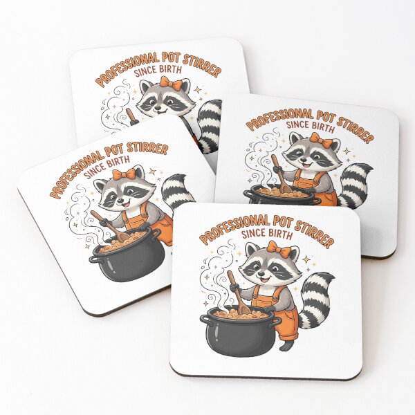 Item preview, Professional Pot Stirrer Since Birth Raccoon Funny Personality designed and sold by SofenArt.