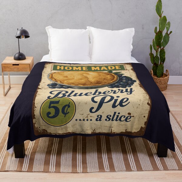 Item preview, Vintage Blueberry Pie Poster designed and sold by GoodOldVintage.