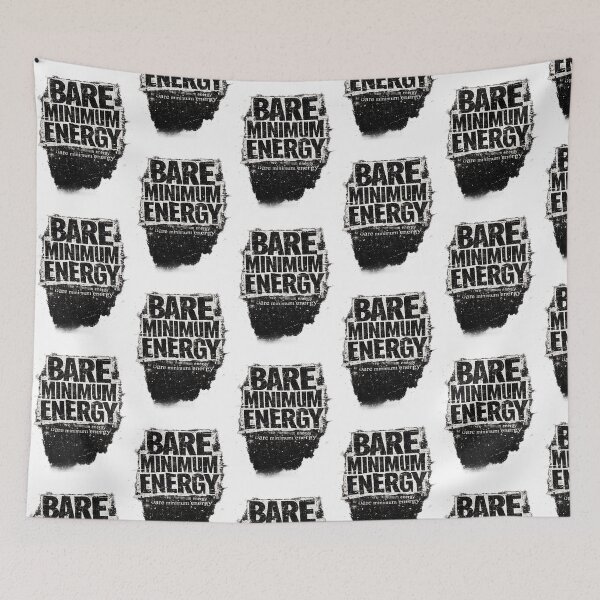 Item preview, Bare Minimum Energy | Burnout Humor | Streetwear Typography Design designed and sold by KAYJAY DESIGNS.