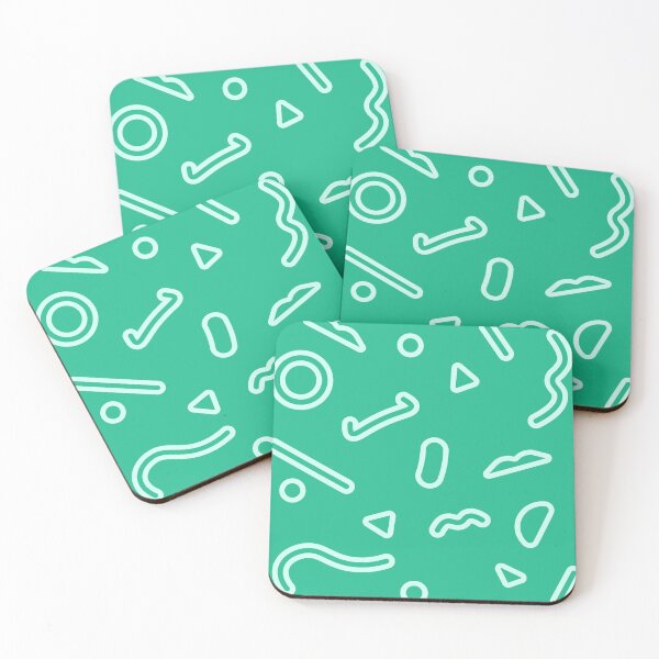 Item preview, Green Tomodachi Pattern designed and sold by galaxydaydreams.