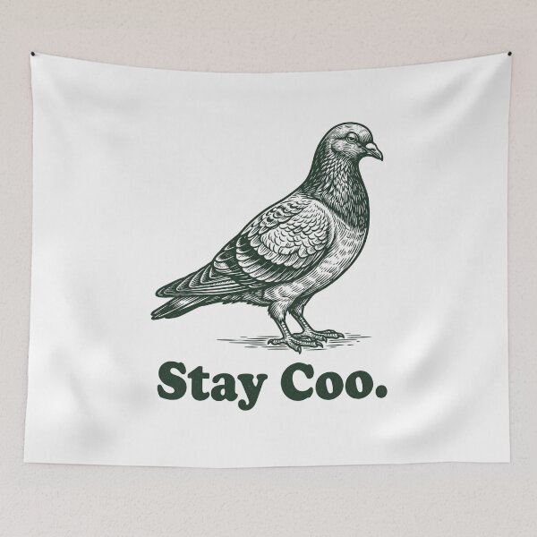 Item preview, Stay Coo Pigeon Bird Lover Pun Design designed and sold by SofenArt.
