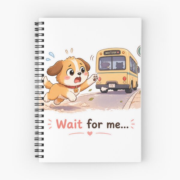 Item preview, Dog Missed Bus Wait For Me Panic Moment designed and sold by Sadia  Jannat.