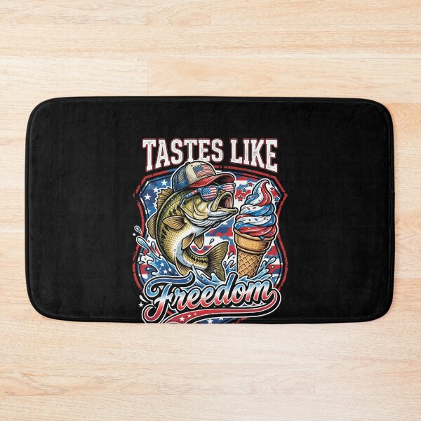 Item preview, Tastes Like Freedom American Bass Fishing Fisherman Patriot designed and sold by SofenArt.