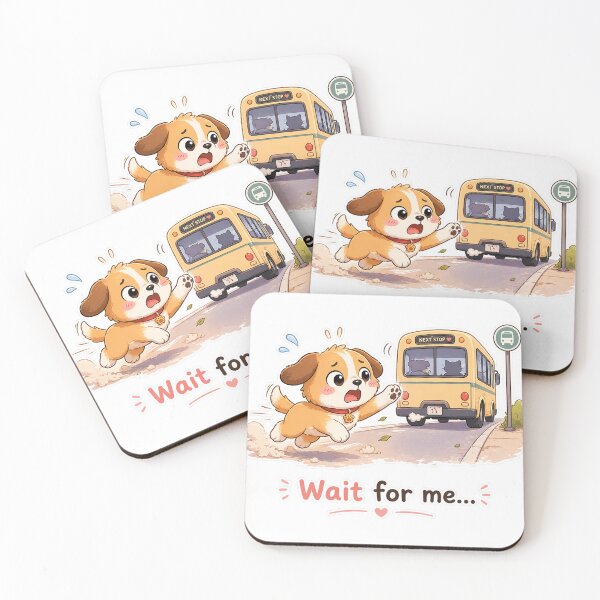 Item preview, Dog Missed Bus Wait For Me Panic Moment designed and sold by Sadia  Jannat.
