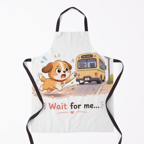 Item preview, Dog Missed Bus Wait For Me Panic Moment designed and sold by Sadia Jannat.