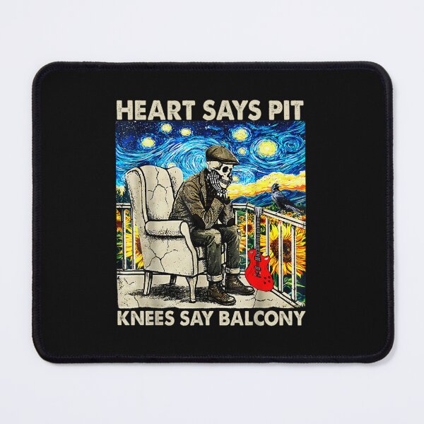 Item preview, Funny Heart Says Pit Knees Say Balcony Classic designed and sold by amycathyf3.