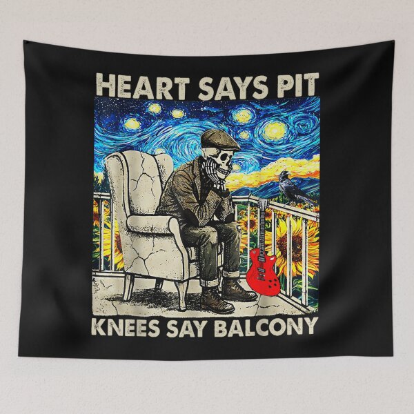 Item preview, Funny Heart Says Pit Knees Say Balcony Classic designed and sold by amycathyf3.