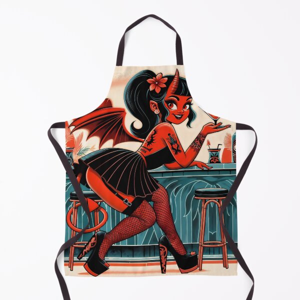 Item preview, Tiki Temptation: Retro Devil Girl Pin-Up Lowbrow Art designed and sold by Montana Slim.