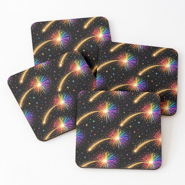 Item preview, MAKE A WISH – STREAKS OF PRIDE ⚡✨ – CORE BURST EDITION - DARK BACKGROUND - PATTERNED designed and sold by WheelieGdArt.