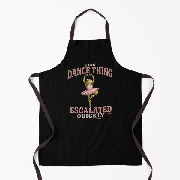 Item preview, This Dance Thing Escalated Quickly – Funny Ballet Frog Shirt, Gift for Dancers & Dance Lovers designed and sold by Wild Pixel Studio.