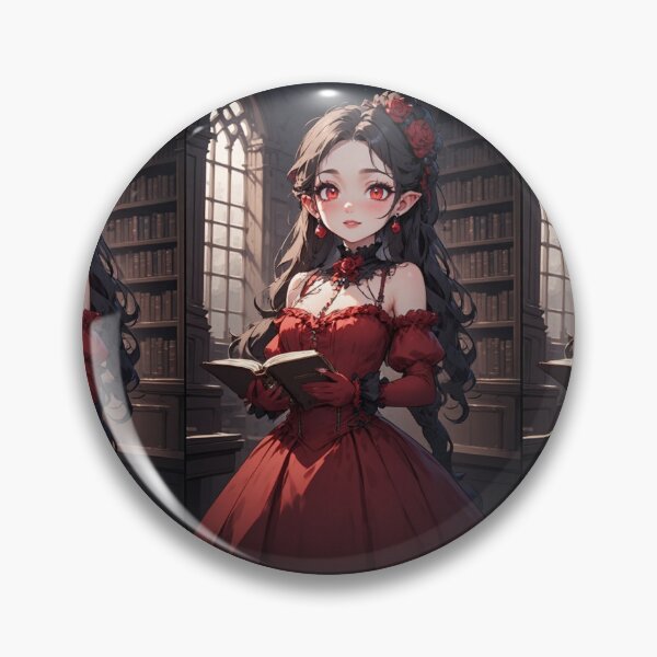 Item preview, Aristocratic vampire with a book in a library designed and sold by ArtsJulian.