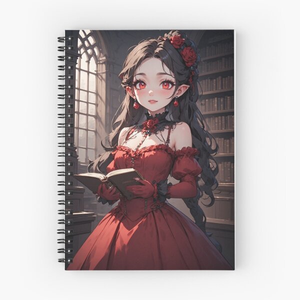 Item preview, Aristocratic vampire with a book in a library designed and sold by ArtsJulian.