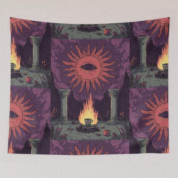 Item preview, Solar Eye Forest Altar - Pagan Symbols designed and sold by bapupa.