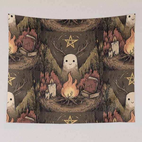Item preview, Pentagram Spirit Bonfire Ritual - Pagan Symbols designed and sold by bapupa.