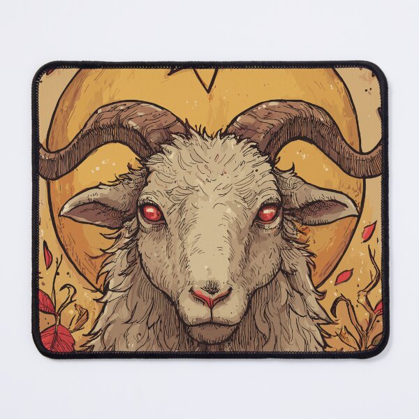 Item preview, Horned Ram Hexagram Sigil - Pagan Symbols designed and sold by bapupa.