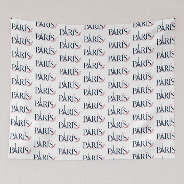 Item preview, Paris Eiffel Tower Typography Design designed and sold by RedSwagStore.