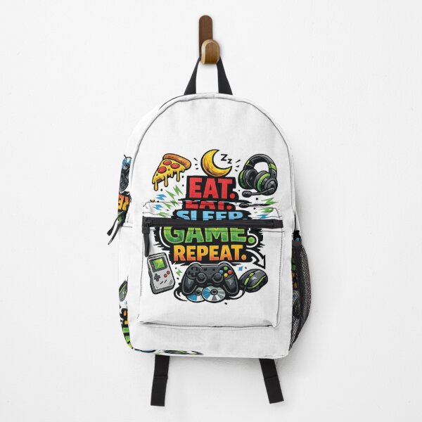 Item preview, Eat sleep game repeat designed and sold by JudithStepanow.