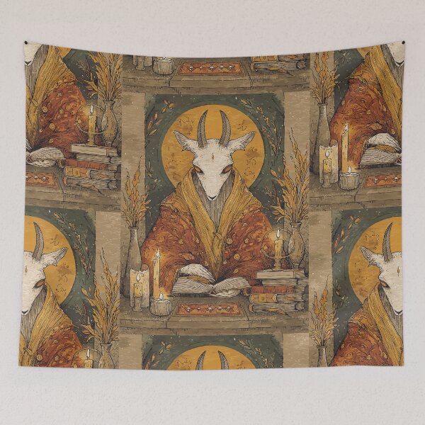 Item preview, Occult Goat Scholar Ritual - Pagan Spirituality designed and sold by bapupa.