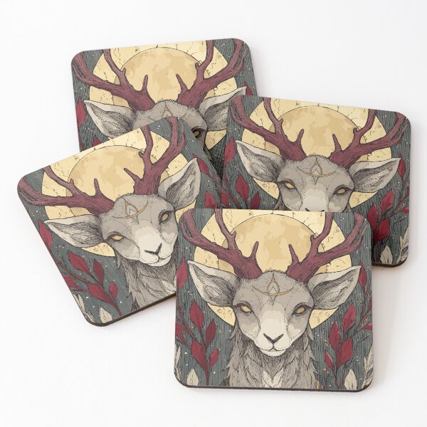 Item preview, Pagan Antlered Deer Deity - Paganism designed and sold by bapupa.