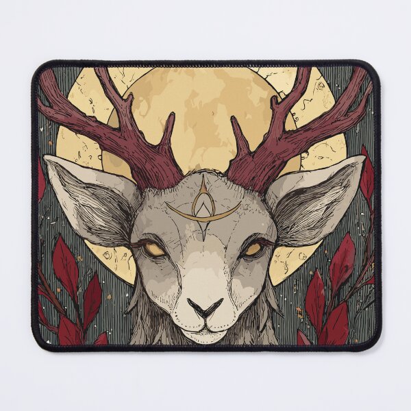 Item preview, Pagan Antlered Deer Deity - Paganism designed and sold by bapupa.