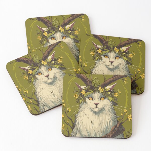 Item preview, Sacred Horned Cat Spirit - Paganism designed and sold by bapupa.