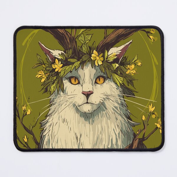 Item preview, Sacred Horned Cat Spirit - Paganism designed and sold by bapupa.