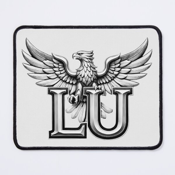 Item preview, LU is a beautiful name - an eagle sits with its wings designed and sold by Segasprojects.