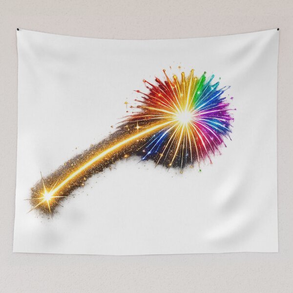 Item preview, MAKE A WISH – STREAKS OF PRIDE ⚡✨– CORE BURST EDITION - ANY BACKGROUND designed and sold by WheelieGdArt.