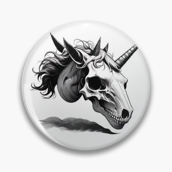 Item preview, Unicorn skull designed and sold by PeterPunkt.