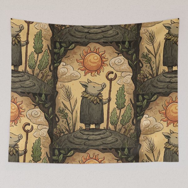 Item preview, Pagan Pig Druid Ritual - Paganism designed and sold by bapupa.