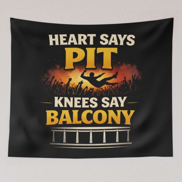 Item preview, Funny Heart Says Pit Knees Say Balcony designed and sold by ona2fepan.