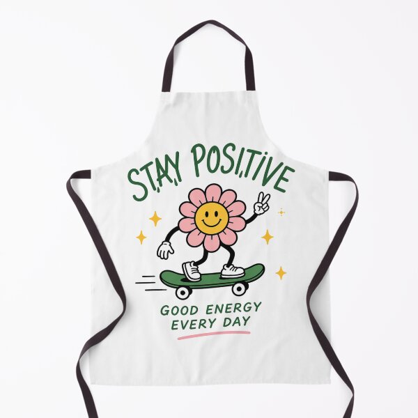 Item preview, Stay Positive Neon Flower Skater – Good Energy Everyday  designed and sold by MWSailingClub.