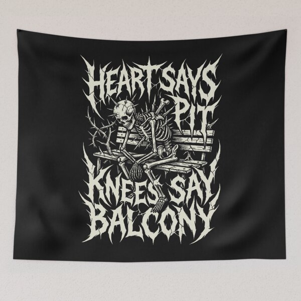 Item preview, Funny Heart Says Pit Knees Say Balcony designed and sold by ona2fepan.