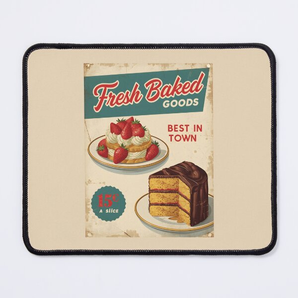 Item preview, Vintage Bakery Poster designed and sold by GoodOldVintage.