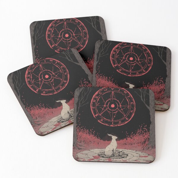 Item preview, Runic Stag Moon Altar - Pagan Runes designed and sold by bapupa.