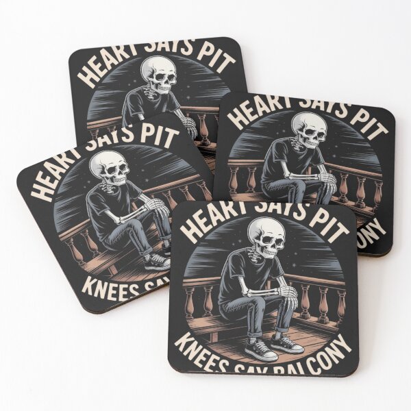 Item preview, Funny Heart Says Pit Knees Say Balcony designed and sold by ona2fepan.