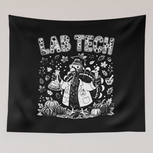 Item preview,  Funny Thanksgiving Science Lab Tech Turkey designed and sold by graphixpolash.