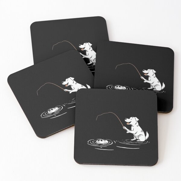 Item preview, Funny Fishing Dog Cute Puppy Fisherman Graphic Art designed and sold by artlife4.