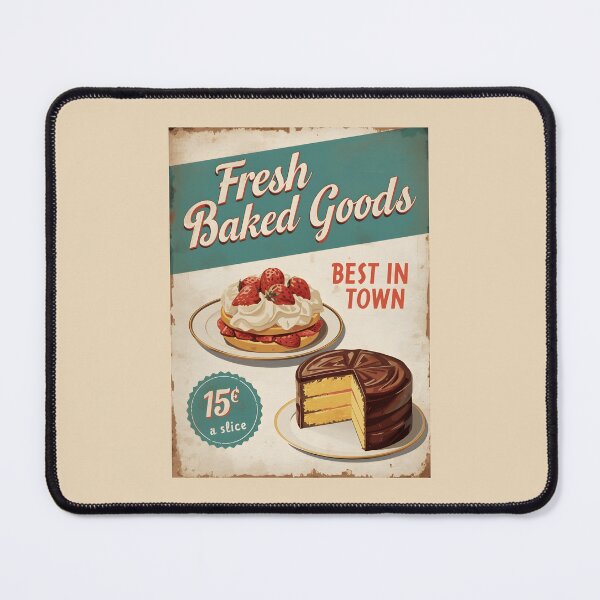 Item preview, Vintage Bakery Poster designed and sold by GoodOldVintage.